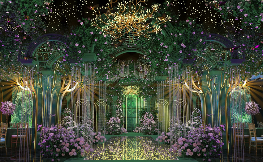 白碱滩奇妙森林婚礼堂效果展示