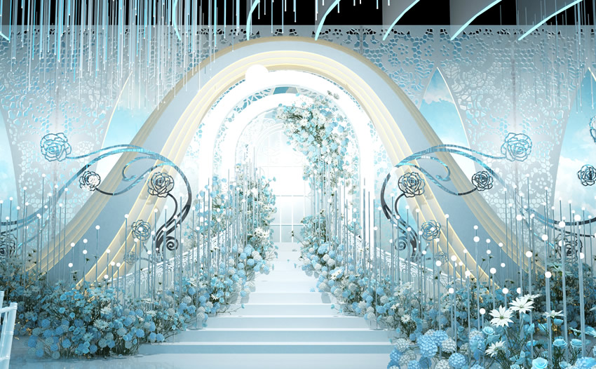 白碱滩釡香烙馍村水晶厅效果展示