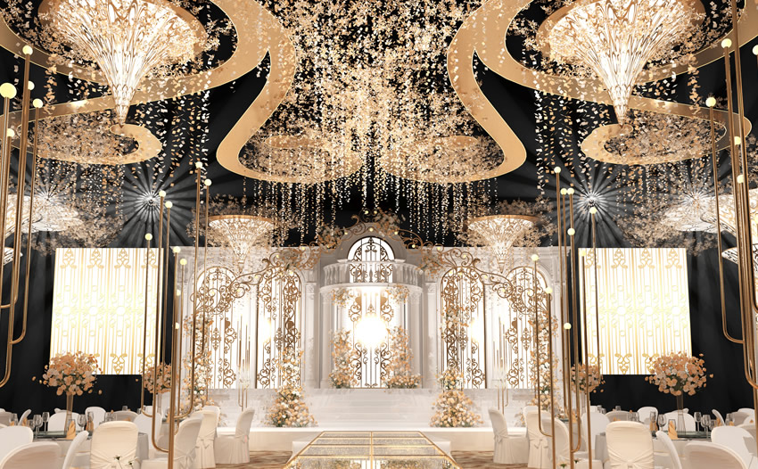 白碱滩花木兰喜事汇金色大厅效果展示